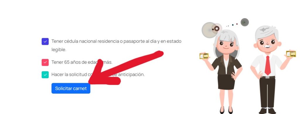 Cómo solicitar tarjeta ciudadano de oro Costa Rica