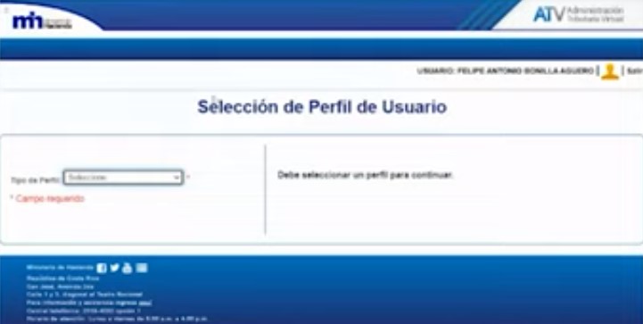 Inscripción en el Ministerio de Hacienda Costa Rica