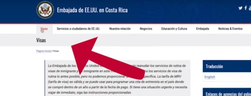 Llenar Formulario DS-160 Embajada americana